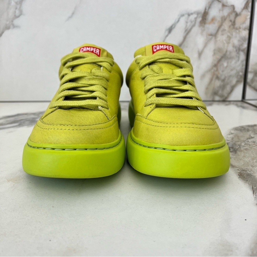 CAMPER Runner K21 Platform Sneakers in Green Leather Size 5 NEW - Picture 8 of 16